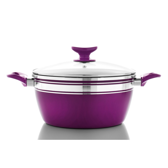 Chef Tested 8-Piece Ceramic Banded Cookware Set by Wards, , large