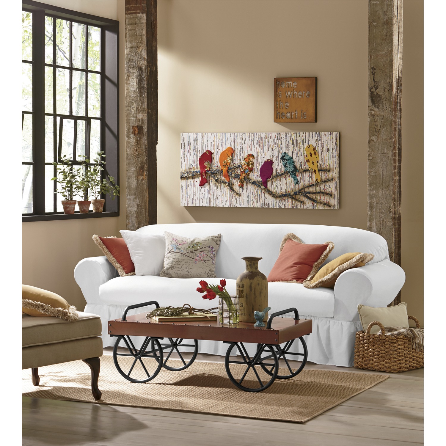 Camara Batik & Newsprint Wall Décor Seventh Avenue