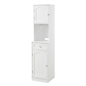 Melissa Tall Storage Pantry, White, large
