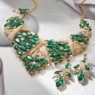 Crystal Marquise Necklace and Earring Set, , large