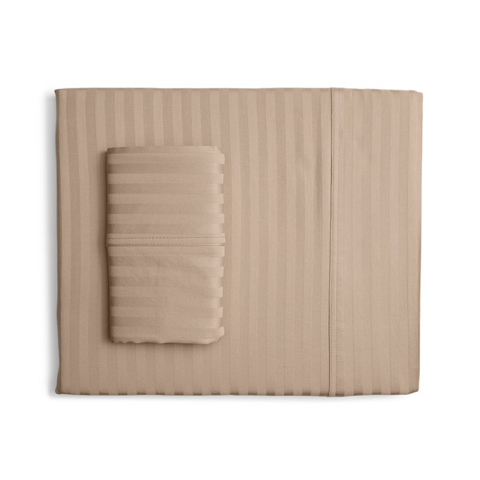 400-Thread Count Egyptian Cotton Woven Stripe Sheet Set, , large