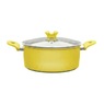 7-Piece Colorful Carbon Steel Nonstick Cookware Set, Lemon Glow, large