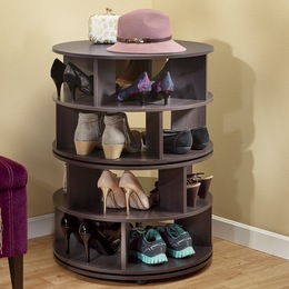 Round Swivel Shoe Rack, , large