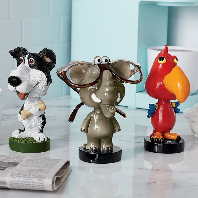 Animal Bobble Head Glasses Holder, , large