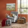 Buffalo Check Armchair and Ottoman, , large