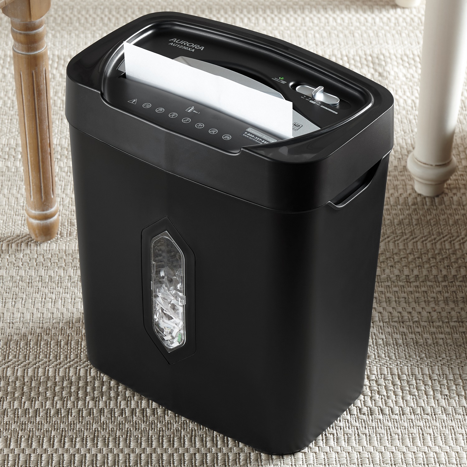 Aurora 12-Sheet Anti-Jam Crosscut Shredder | Seventh Avenue