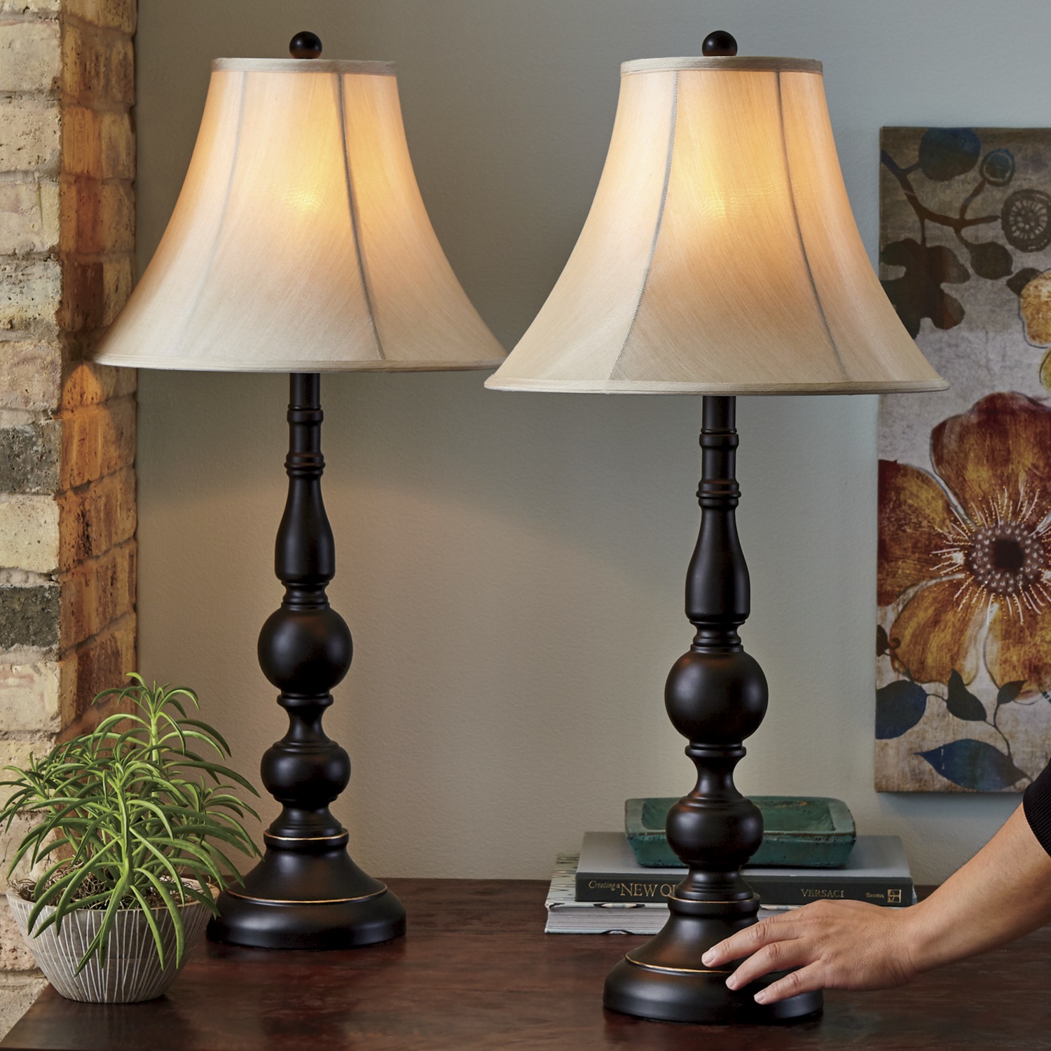 Set Of 2 Touch Table Lamps Seventh Avenue