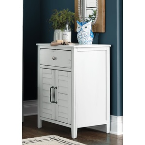 Avalon Distressed Shutter Towel Cabinet, , large