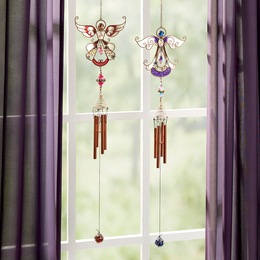 Glowing Angel Wind Chime, , large