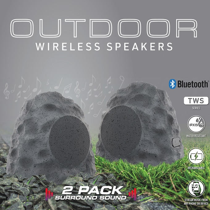 Outdoor Wireless Rock Speakers, , large