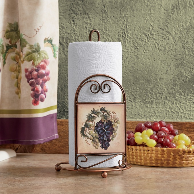 Grapevine Wall Mount Paper Towel Holder