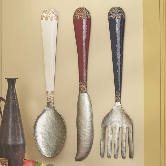 Set Of 3 Knife Spoon Fork Wall Decor Seventh Avenue
