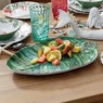 Botanical Melamine Leaf Platter, , large