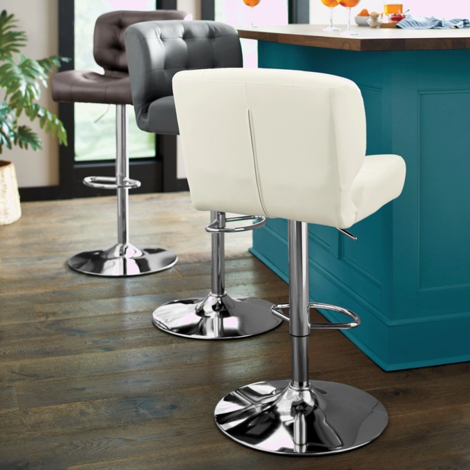 Bridger Adjustable Swivel Bar Stool, , large