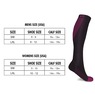 6-Pack Copper Compression Socks, Black/Multi, large