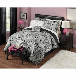 Remi Complete Bed Set, Accent Pillow and Window Treatments, , large