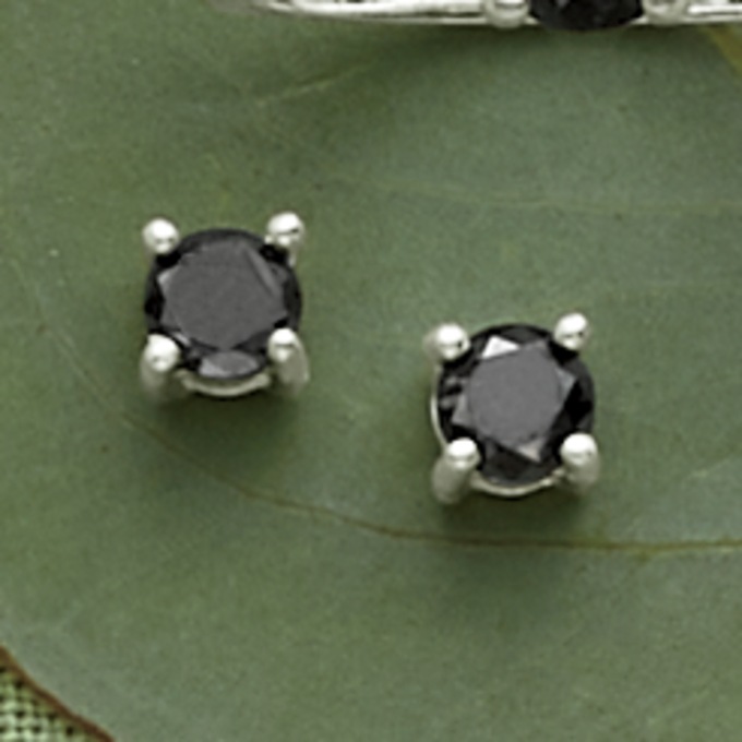 Black Diamond Earrings, , large