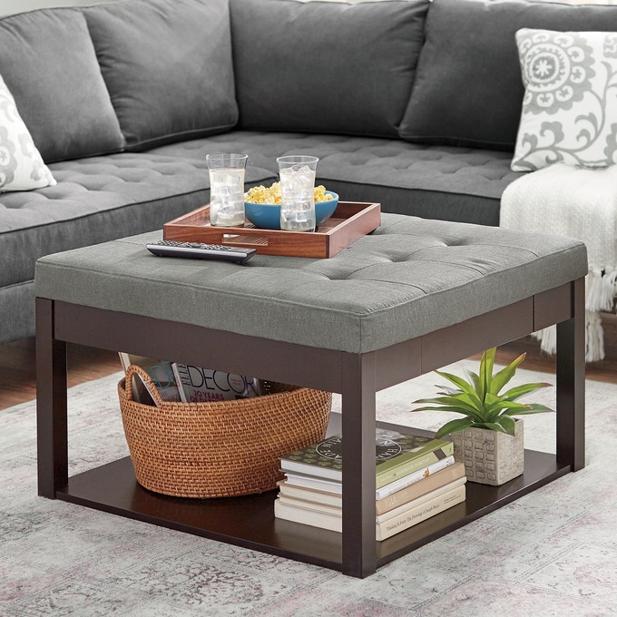Square Ottoman Coffee Table Seventh Avenue