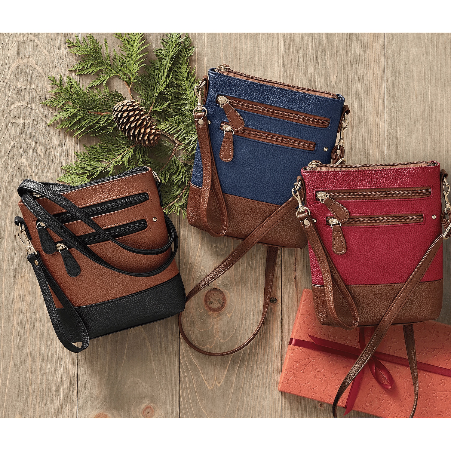 Astra Colorblock Slim Crossbody with Multiple Pockets | Seventh Avenue