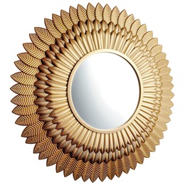 Gold Flower Wall Mirror, , large