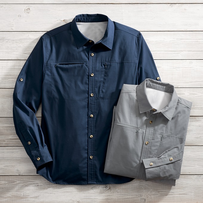 Men&#39;s Long Sleeve Convert Shirt, , large