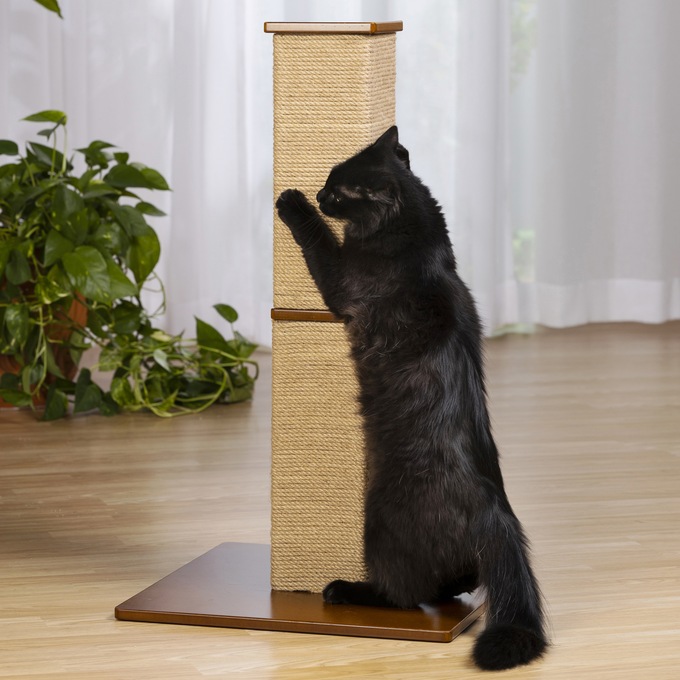 Gemini Tall Square Scratching Post, , large