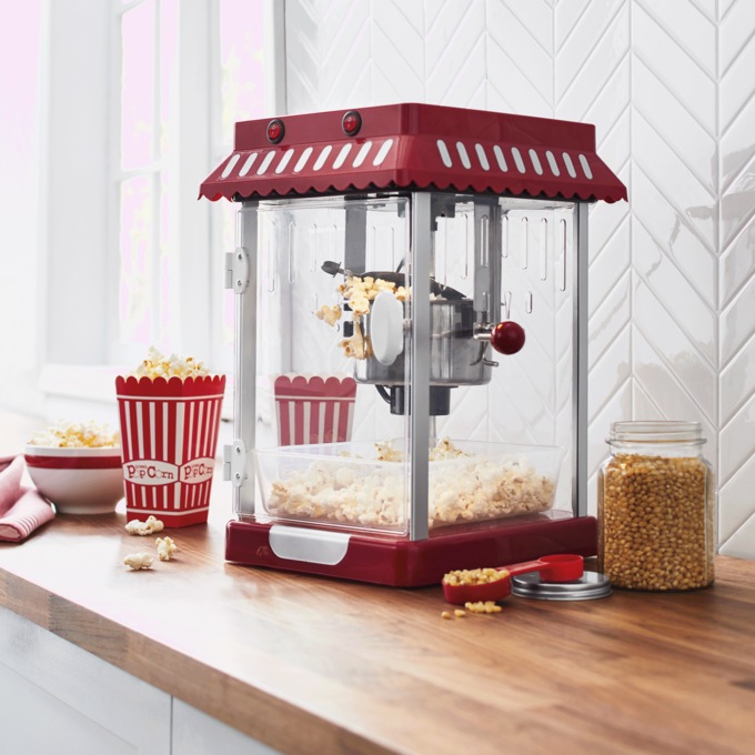 Tabletop Popcorn Maker, Red, large