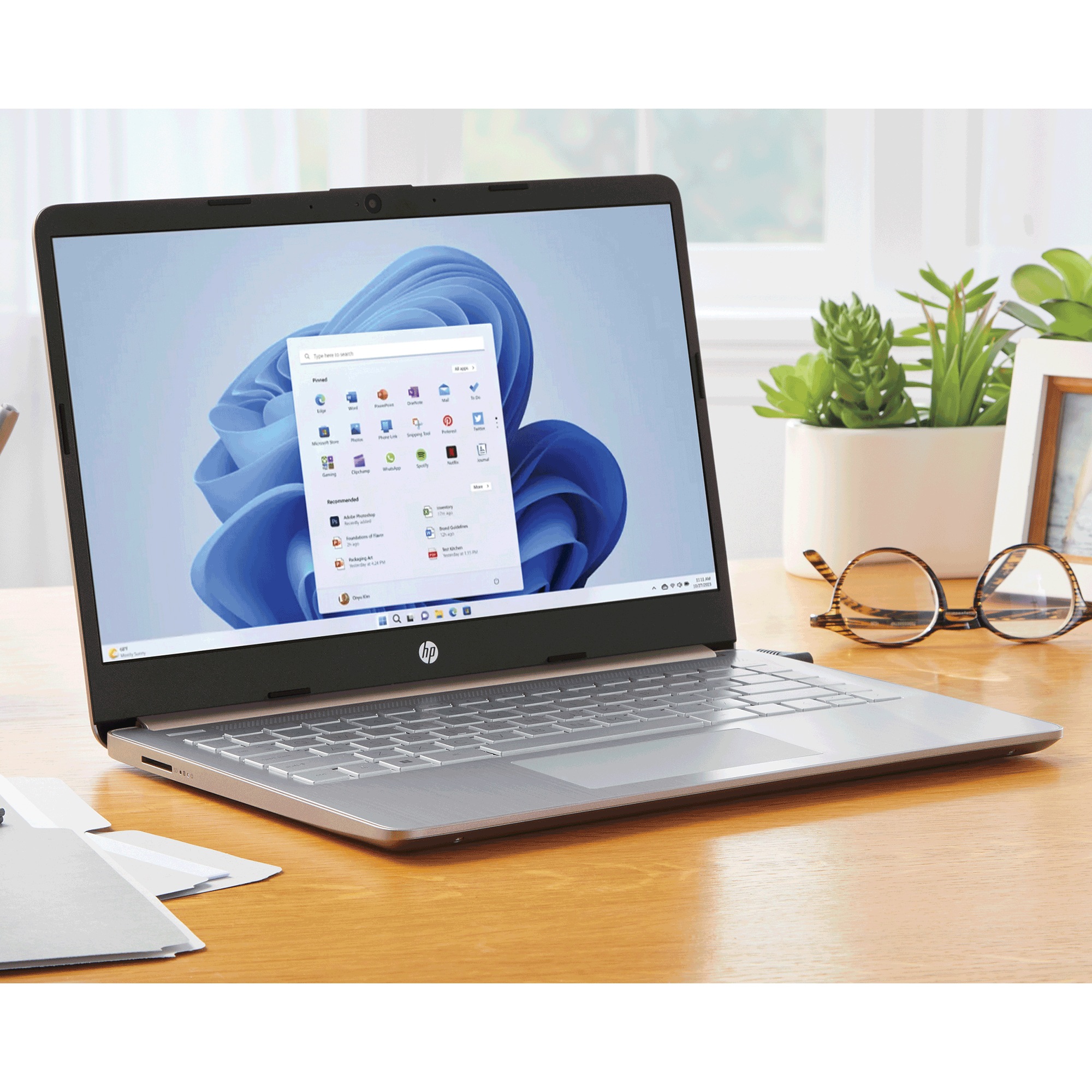 HP 14" Laptop, Rose Gold, large