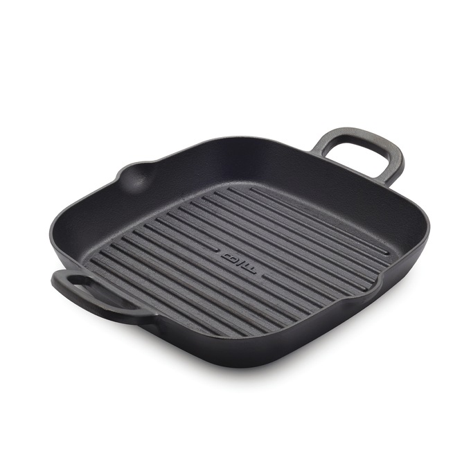 Bobby Flay by GreenPan 11" Cast Iron Square Grill Pan, , large