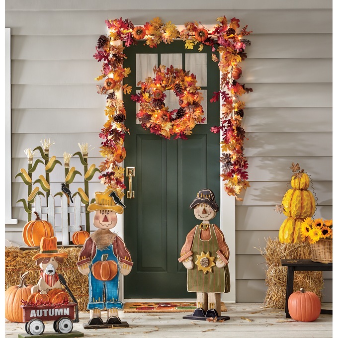 Lit Fall Garland, , large