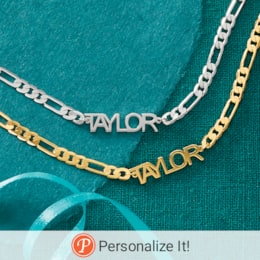 Name Unisex Necklace, , large