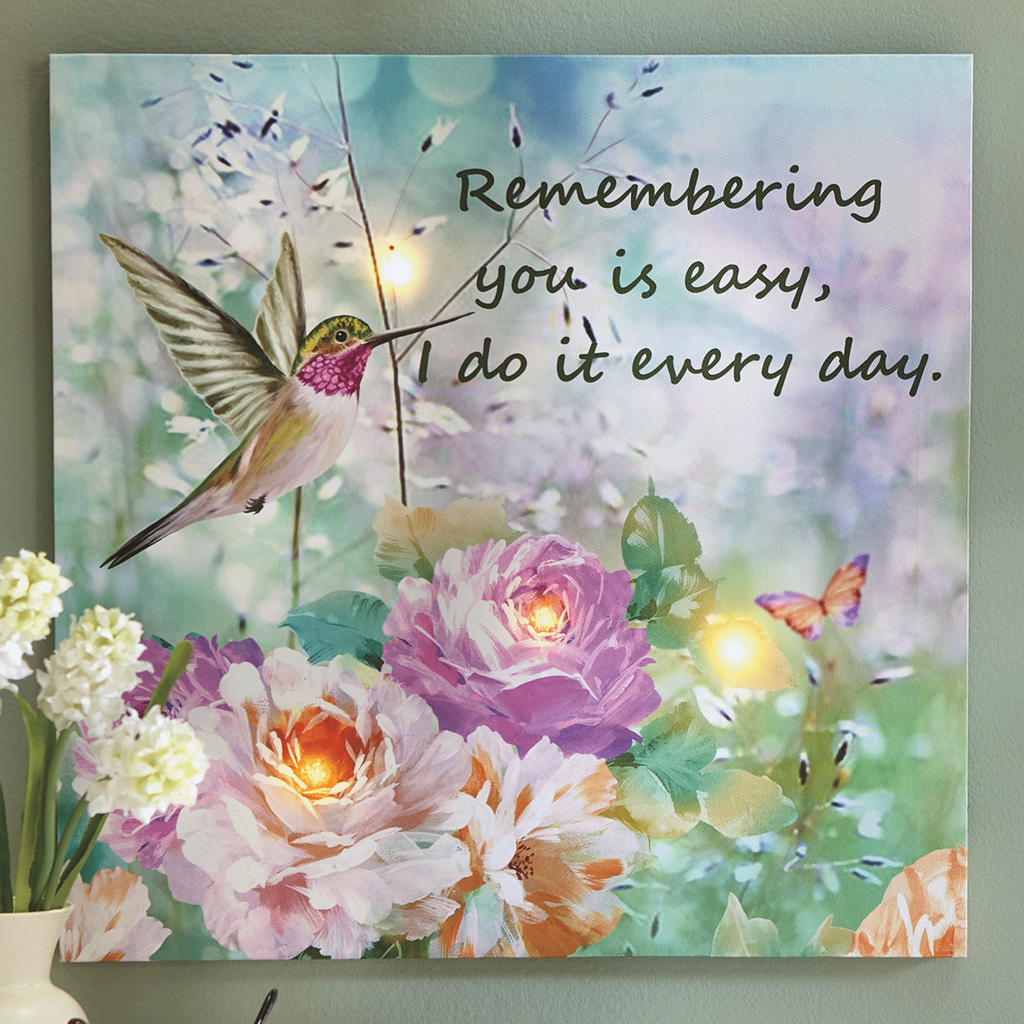 Lit Remembering You Wall Art, , large