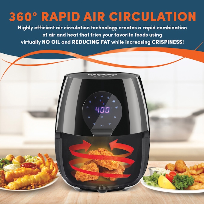 Elite Gourmet 5.3-Quart Air Fryer, , large