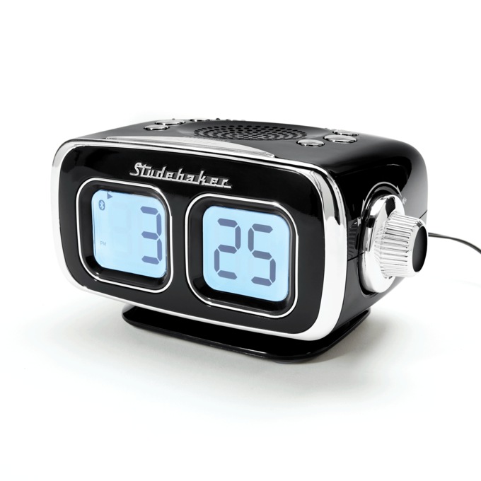 Studebaker Retro Digital Clock with Bluetooth, , large