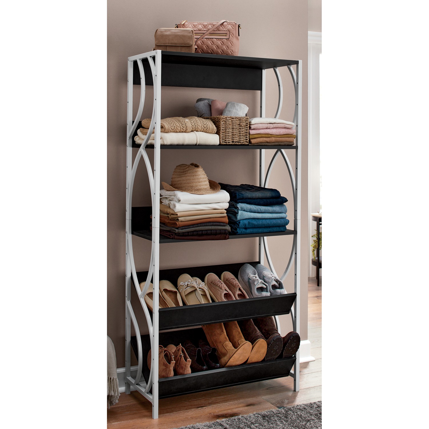 Logan AdjustableShelves Wardrobe Seventh Avenue