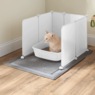 Cat Litter Box Guards with Mat, , large