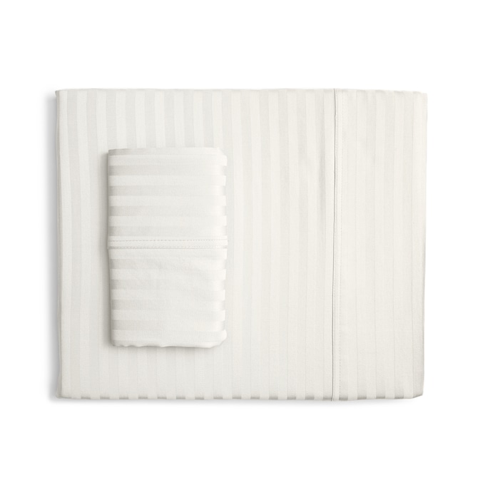 400-Thread Count Egyptian Cotton Woven Stripe Sheet Set, , large