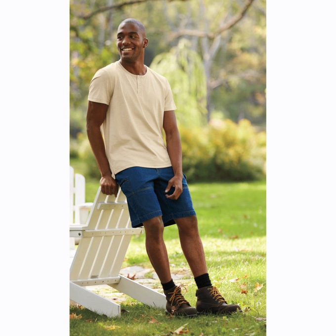 Outdoor Short-Sleeve Henley, , large