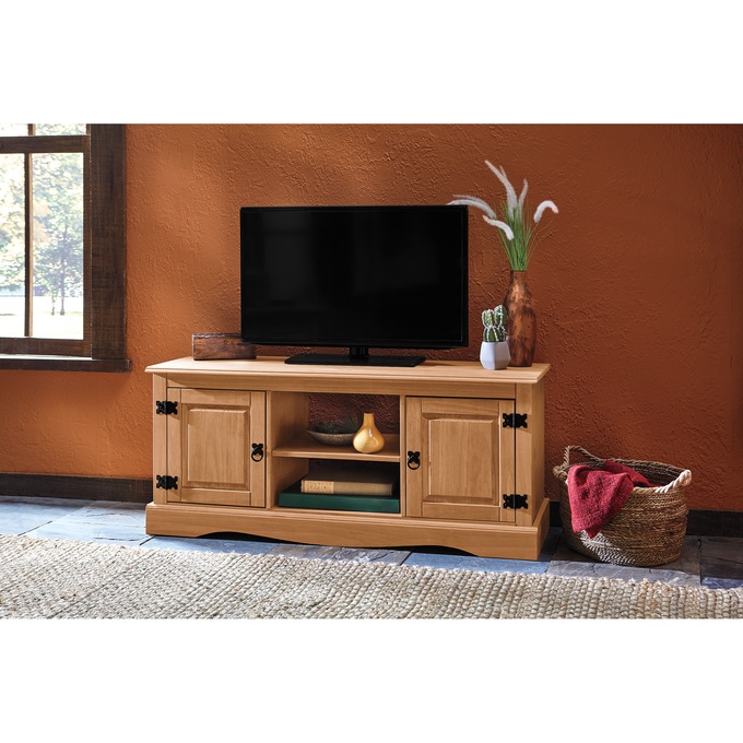 Pine Media Stand, , large