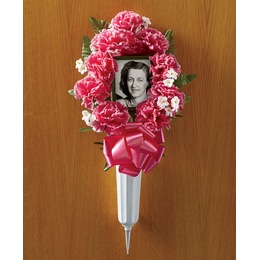Photo Holder Memorial Vase, , large