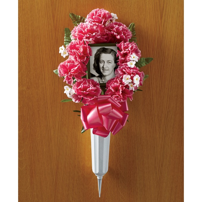 Photo Holder Memorial Vase, , large