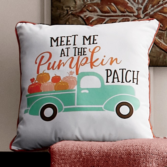 Meet Me At The Pumpkin Patch Pillow, , large