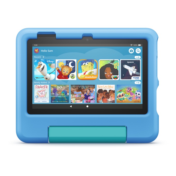 Amazon Fire 7" Kids’ Tablet with Case, Blue, large