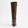 2-Buckle Faux-Leather Riding Boot, , large