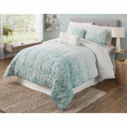 Beautyrest Vail 10-Piece Watercolor Ombre Comforter Set, , large