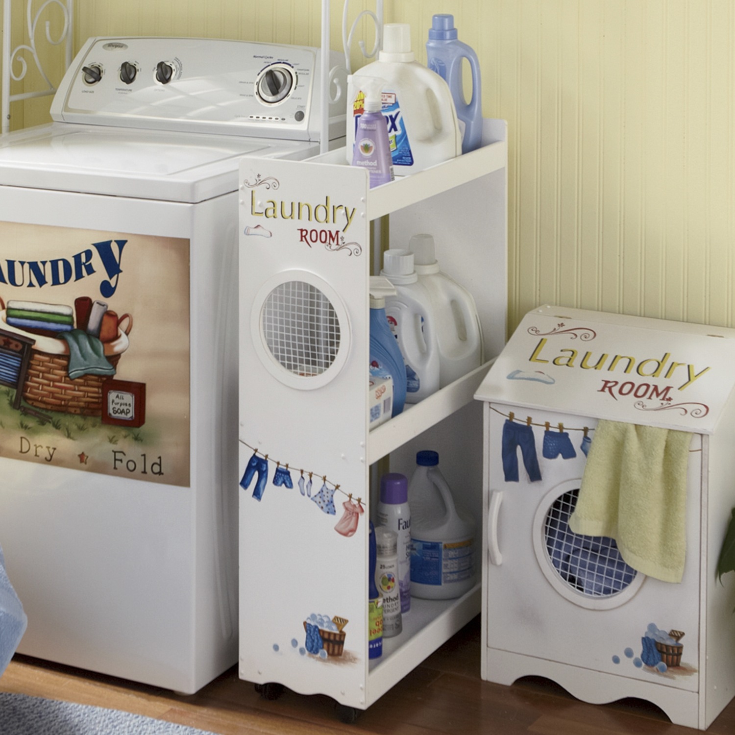 Loads Of Fun Laundry Hamper And Storage Cart Seventh Avenue Loads Of Fun Storage Cart Large