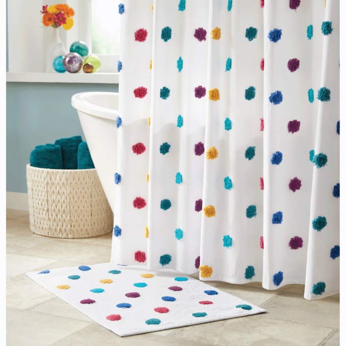 Color Connection Tufted Dot Bath Set, , large