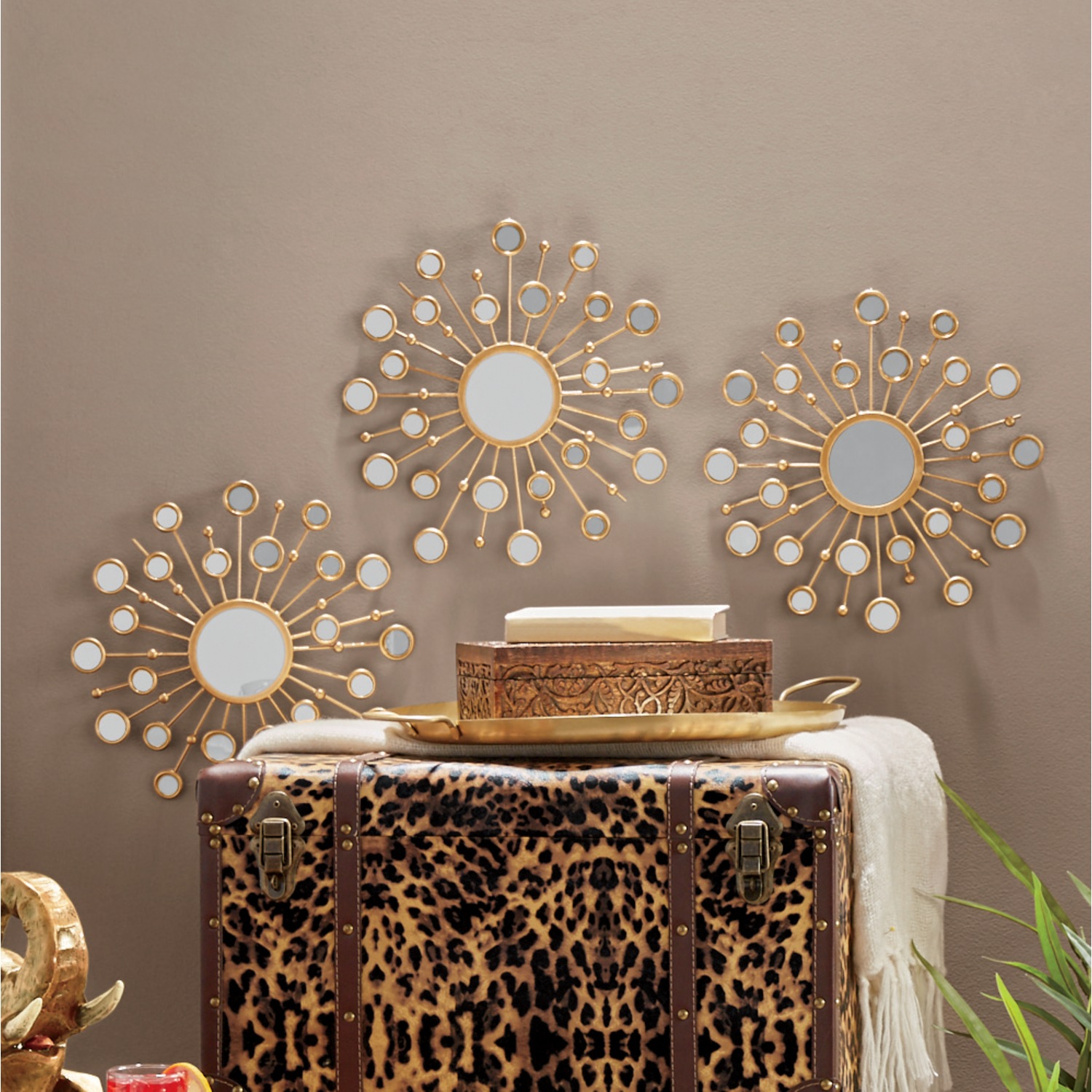 3-Piece Sparkle Cluster Wall Mirror Set | Seventh Avenue