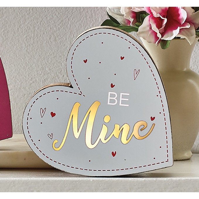 Lit Conversation Heart Decor, , large