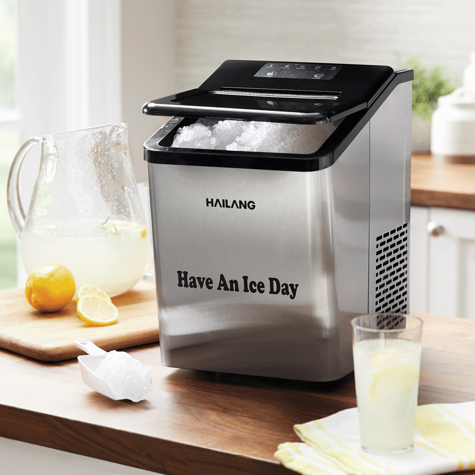 Personalized 34-lb. Countertop Nugget Ice Maker, , large